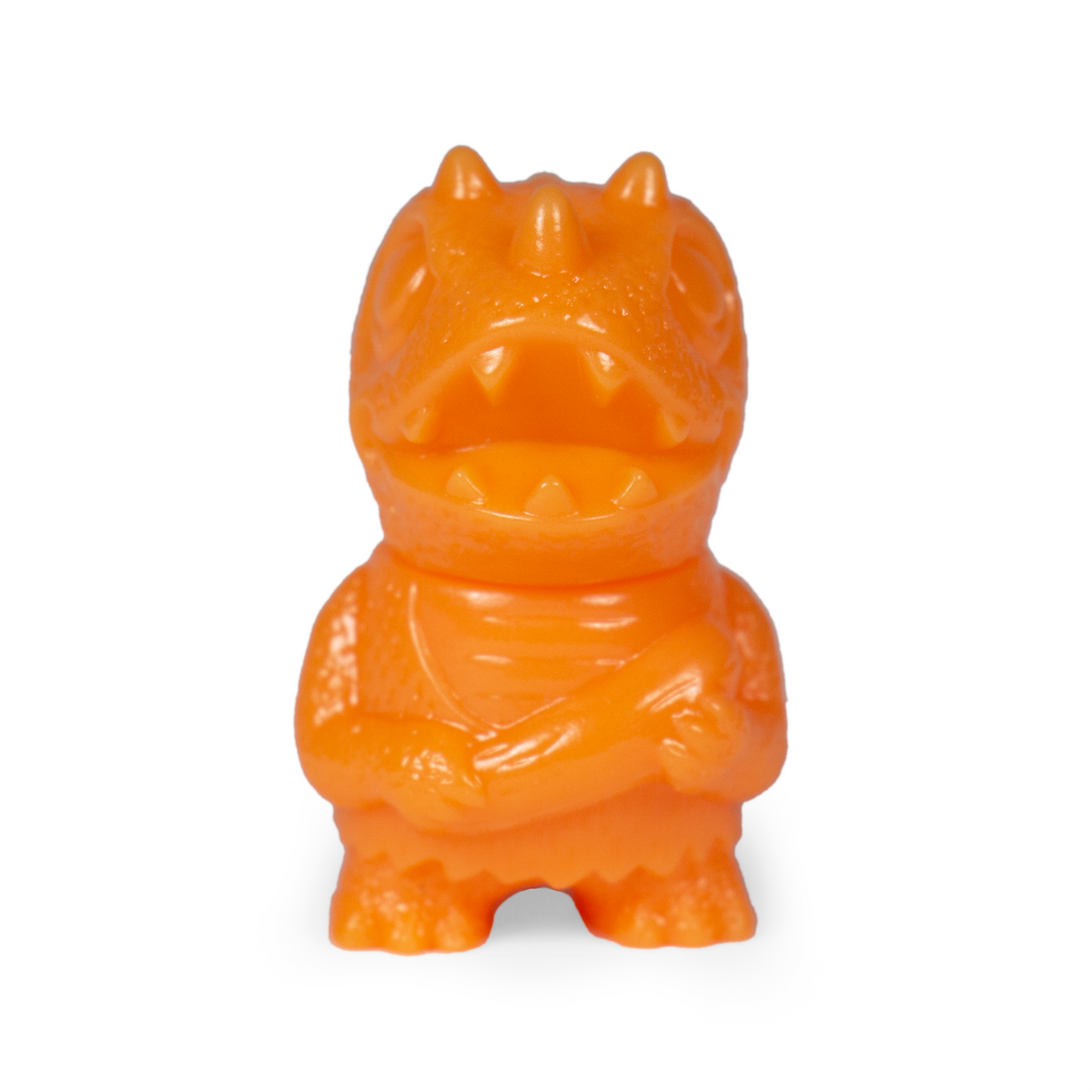 Super 7 Micro Vinyl- Caveman Dino (Orange)