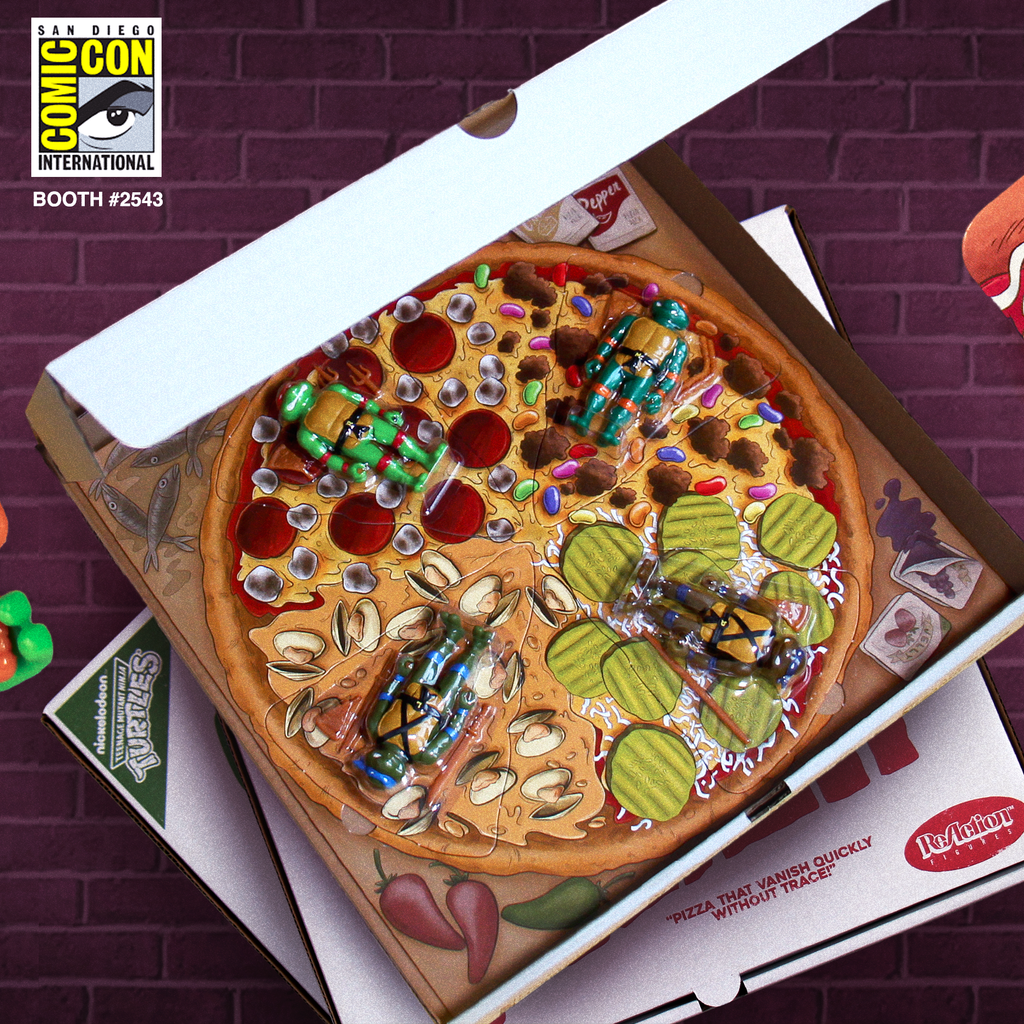 Teenage Mutant Ninja Turtles ReAction -  Pizza Box 4-Pack (SDCC 2019)