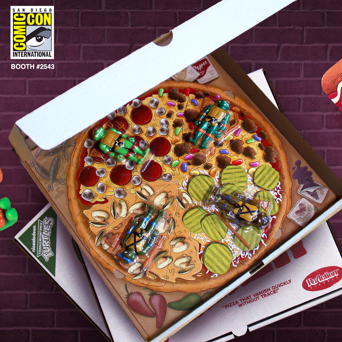 Teenage Mutant Ninja Turtles ReAction -  Pizza Box 4-Pack (SDCC 2019)