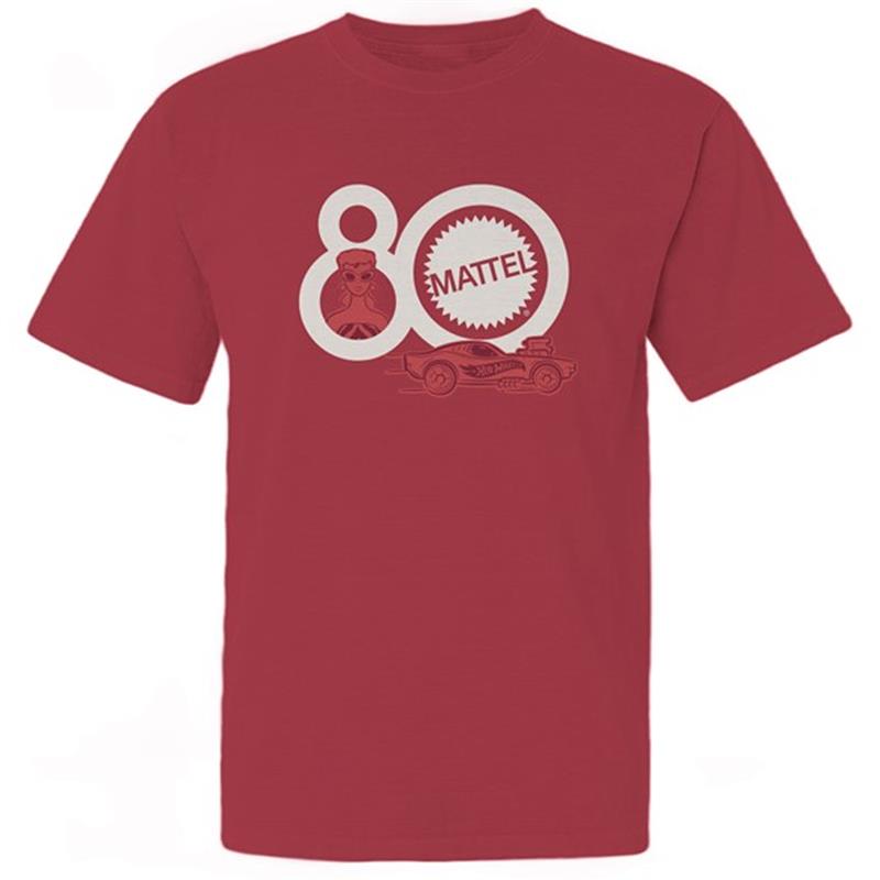Mattel 80th Logo Red T-Shirt