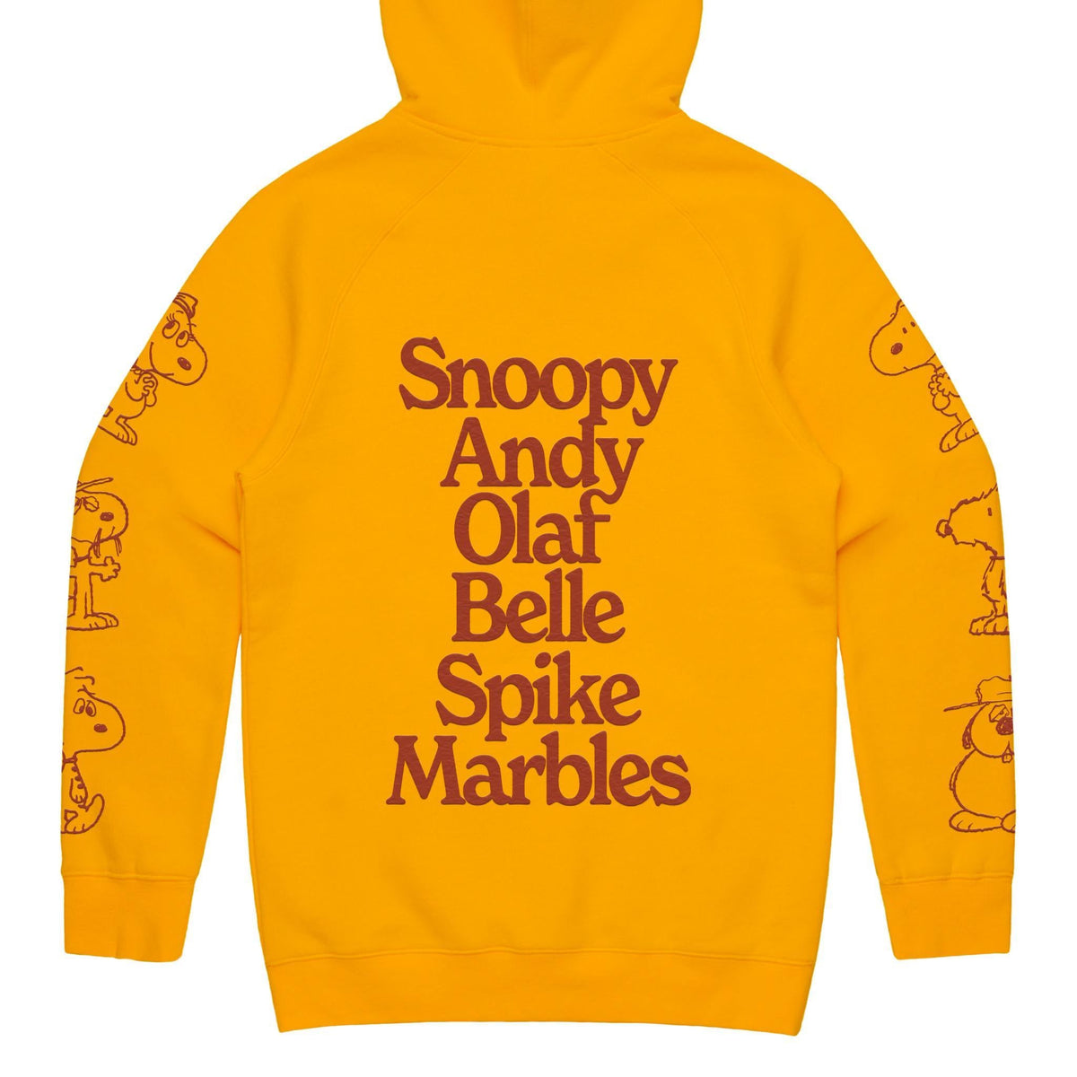 Peanuts Fleece - Family (Hoodie, Orange)