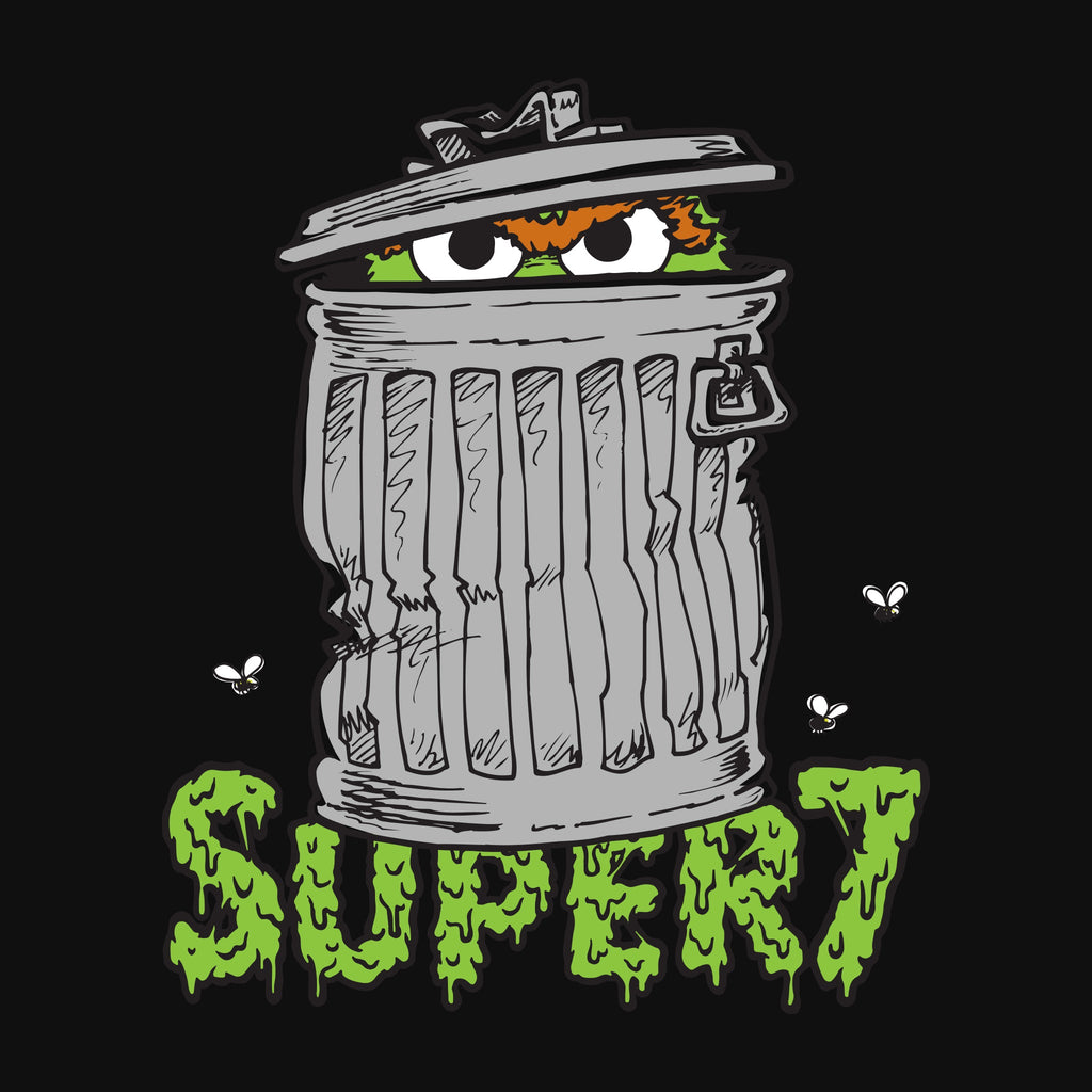 Sesame Street Crewneck Sweatshirt - Oscar The Grouch