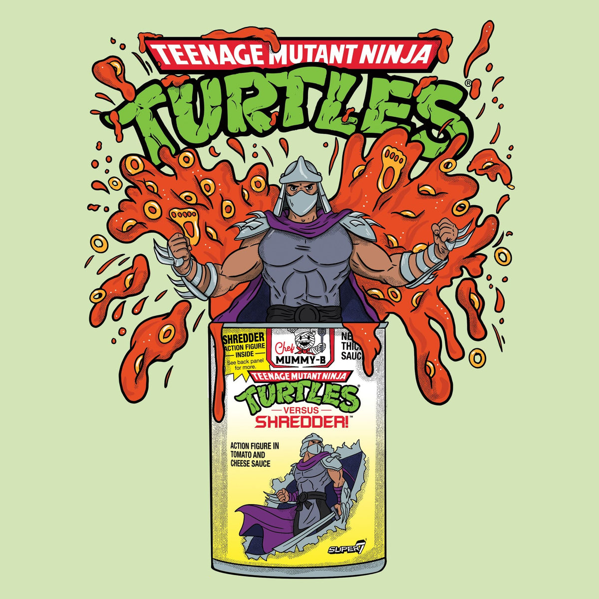 Teenage Mutant Ninja Turtles T-Shirts - Shredder / Pasta Can