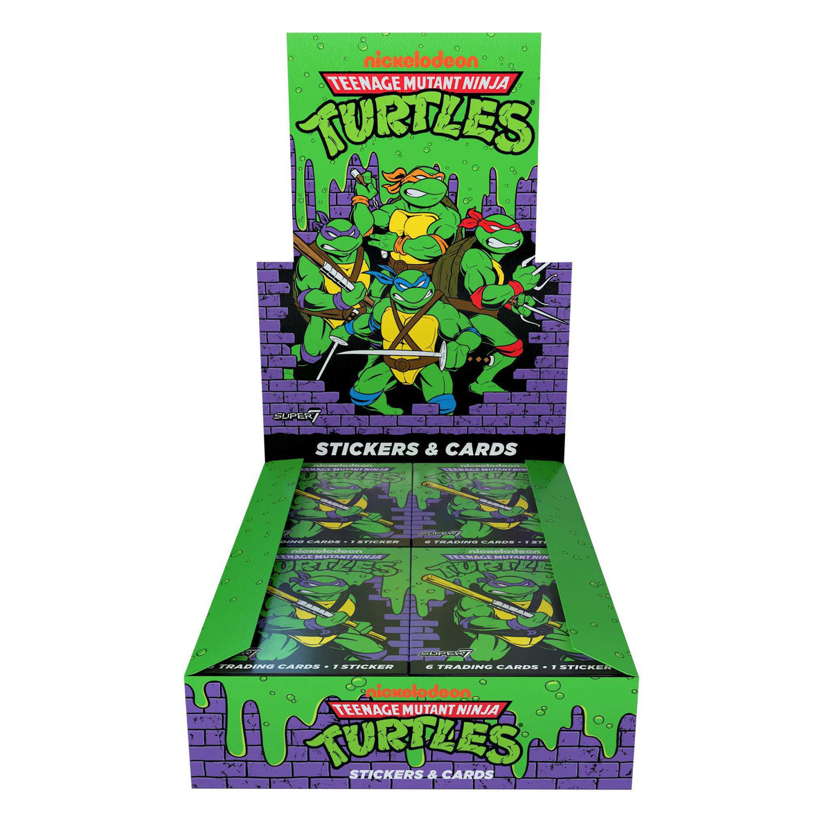 Teenage Mutant Ninja Turtles Wax Packs  - Trading Cards Wax Packs Flat Box