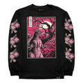 Toho T-Shirts - Godzilla Cherry Blossom (Black Long Sleeve)