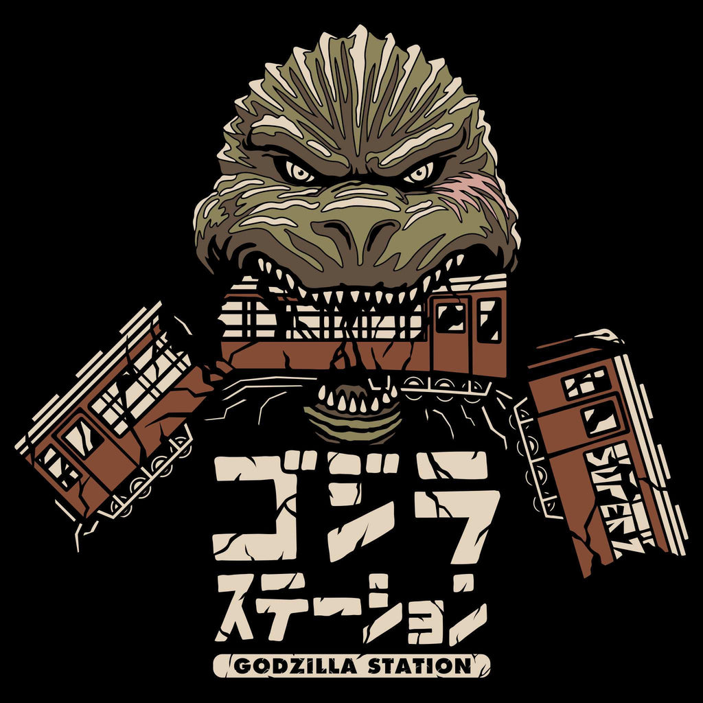 Toho T-Shirts - Godzilla Train Biter Tee