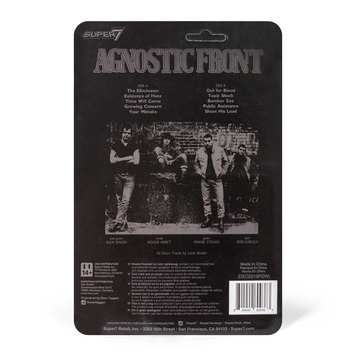 Agnostic Front ReAction Figure - Persistence Tour 2020 (Black)