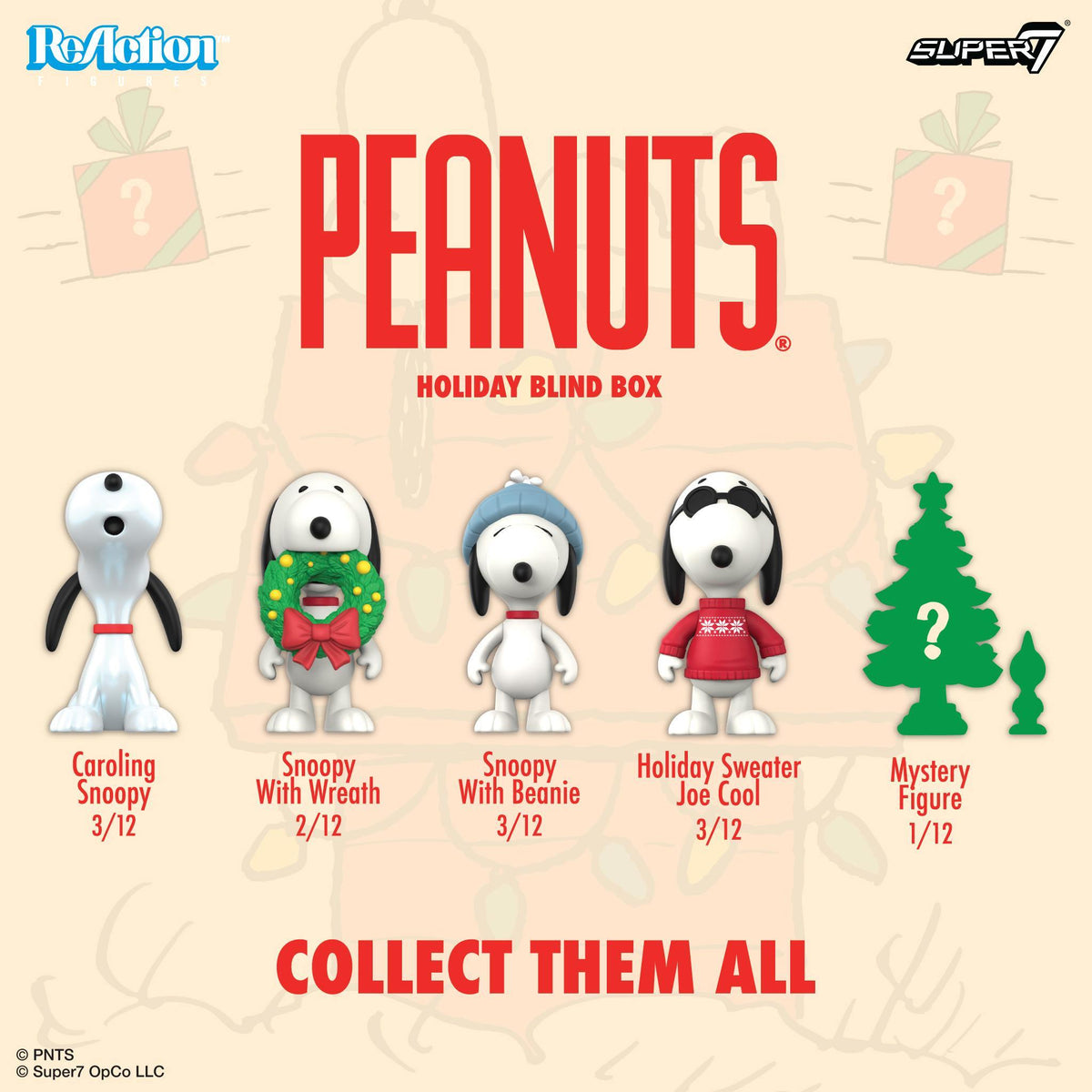 Peanuts ReAction Blind Box Wave 11 (Snoopy Holiday) - Blind Box Flat