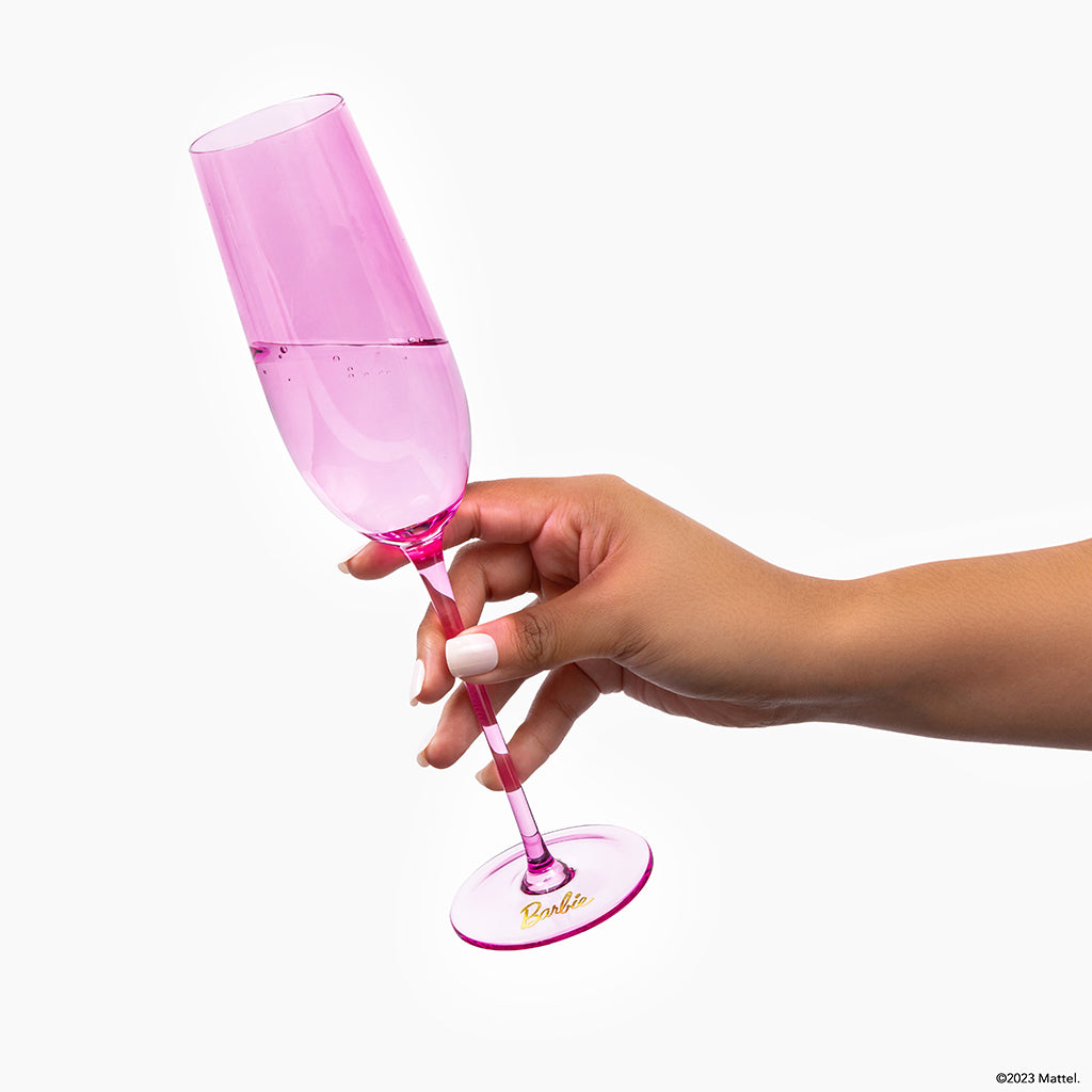 Barbie™ X Dragon Glassware® Champagne Flutes