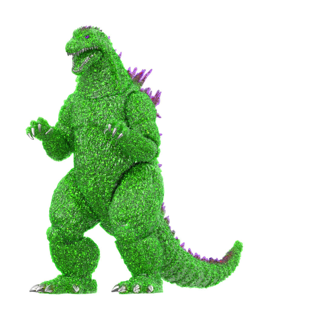 Toho Super Kaiju - Godzilla 2002 (Color Shock, Clear Green Glitter with Metallic)