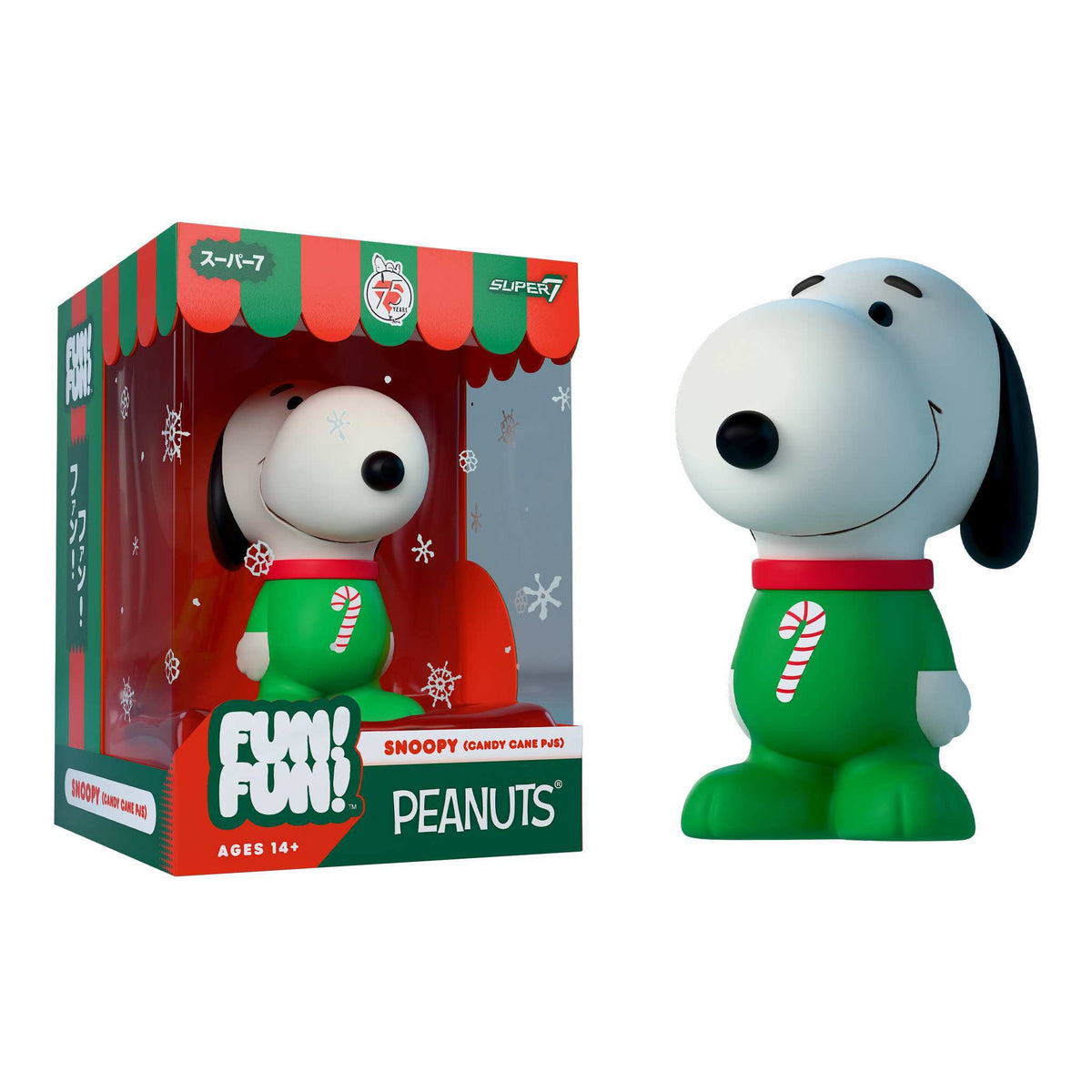 Peanuts FUN! FUN! Wave 03 (Holiday) - Snoopy (Candy Cane PJs)