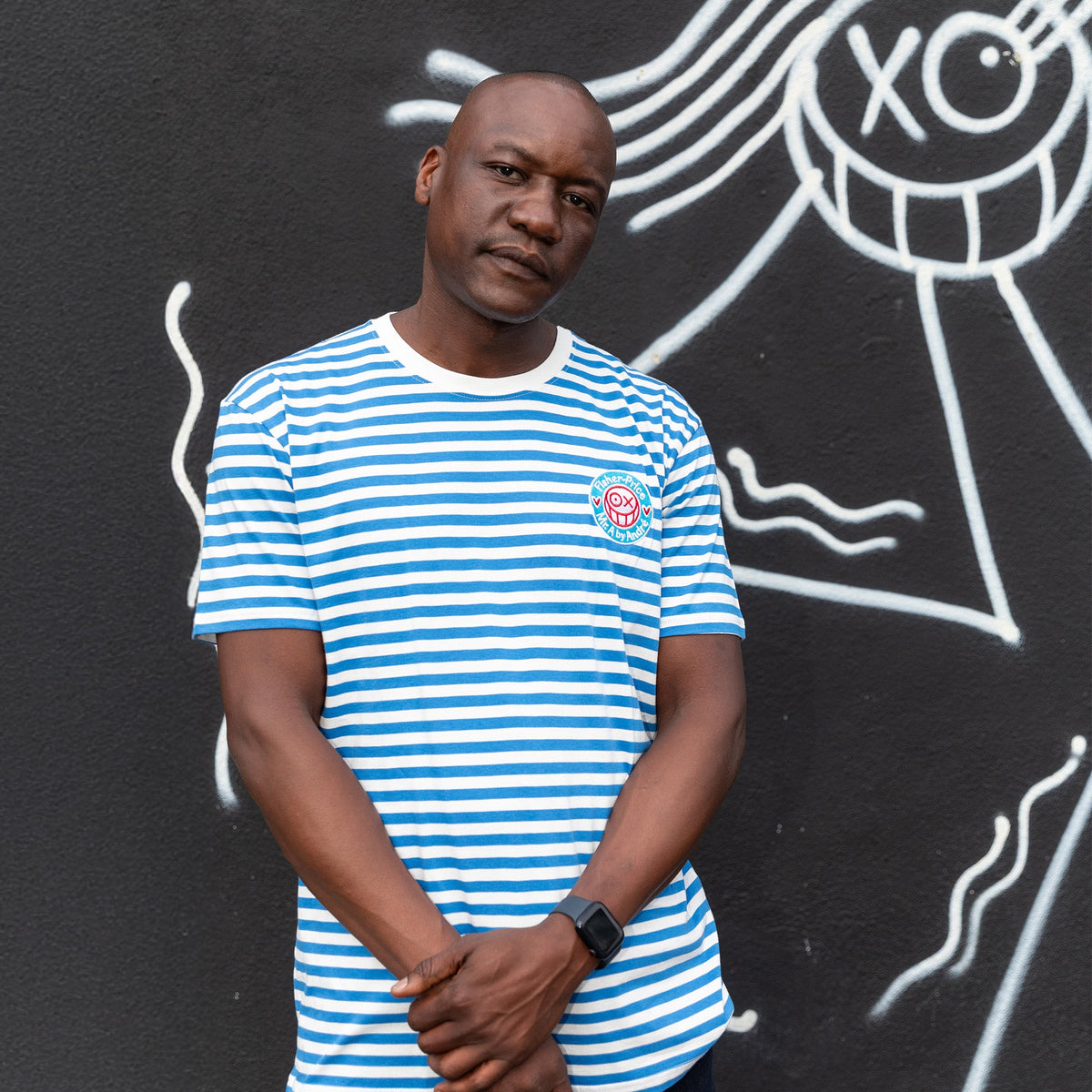 Fisher Price x André Saraiva Blue Striped T-shirt