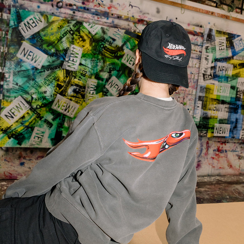 Hot Wheels x Kenny Scharf Black Embroidered Dad Hat