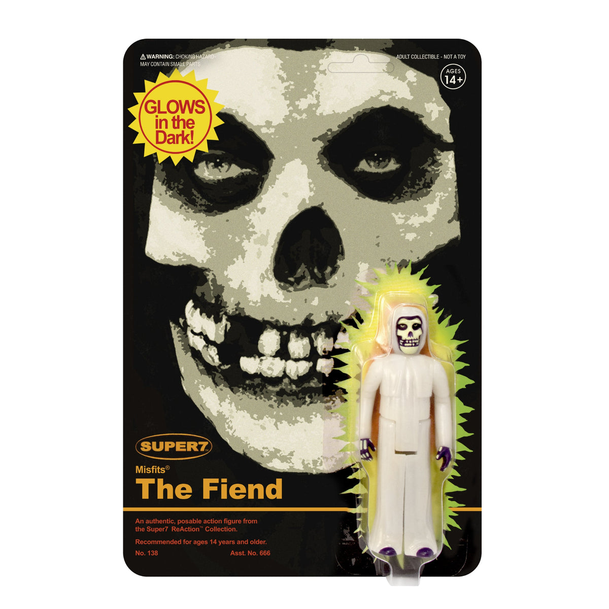 Misfits ReAction Figure - The Fiend (Glow-in-the-Dark)