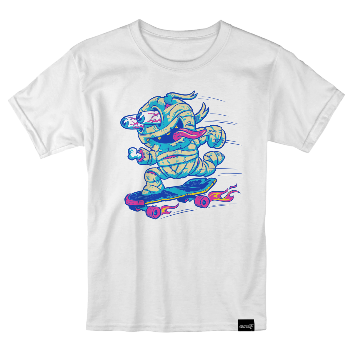 Super7 T-Shirt - Skating Mummy Boy