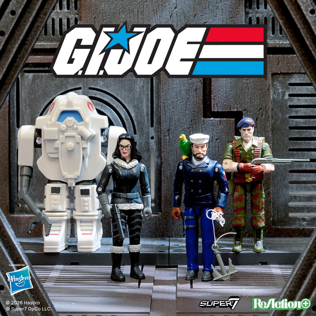 G.I. Joe ReAction+ Wave 10 - Flint, Shipwreck (Peacoat), Baroness (Arctic) & S.N.A.K.E Armor