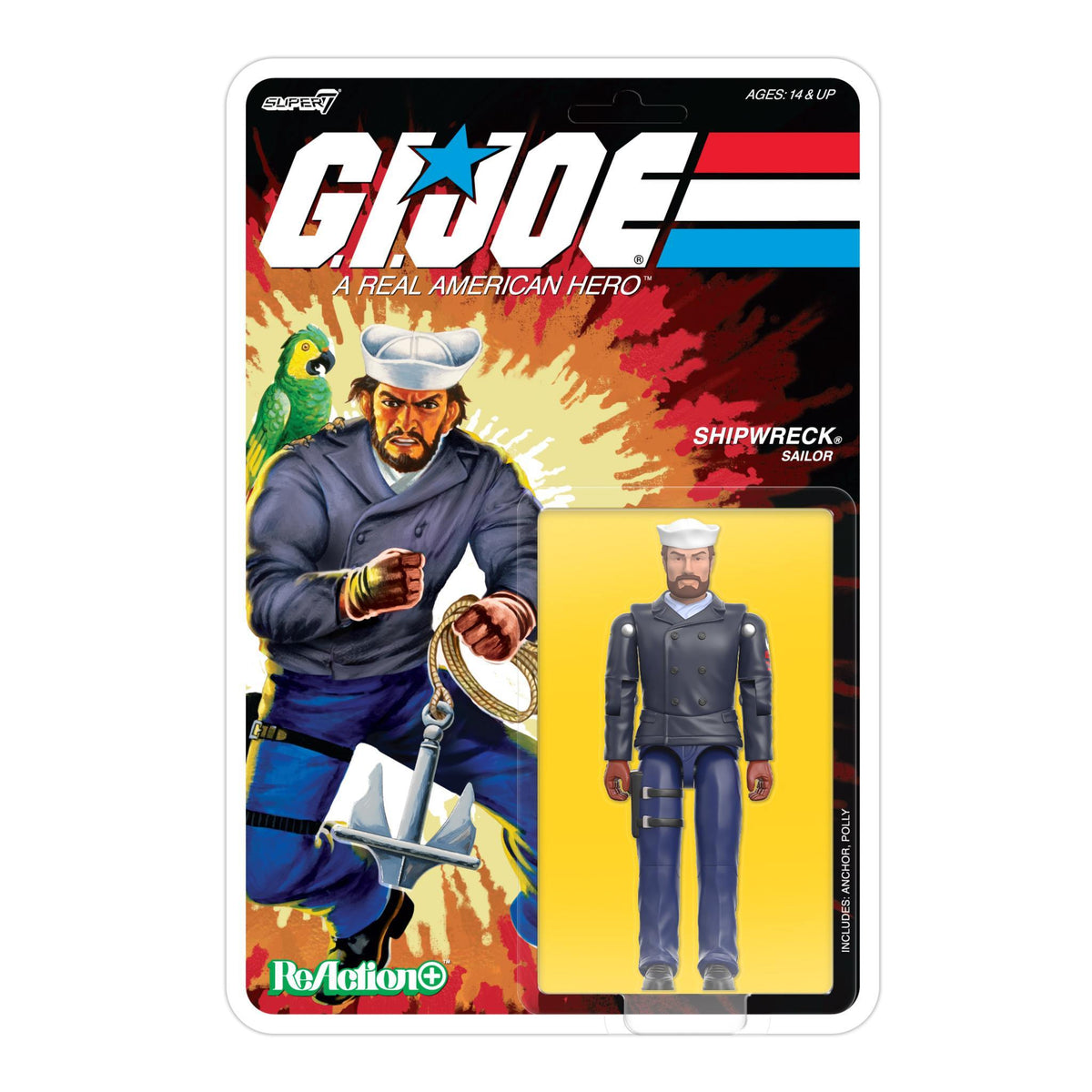 G.I. Joe ReAction+ Wave 10 - Flint, Shipwreck (Peacoat), Baroness (Arctic) & S.N.A.K.E Armor