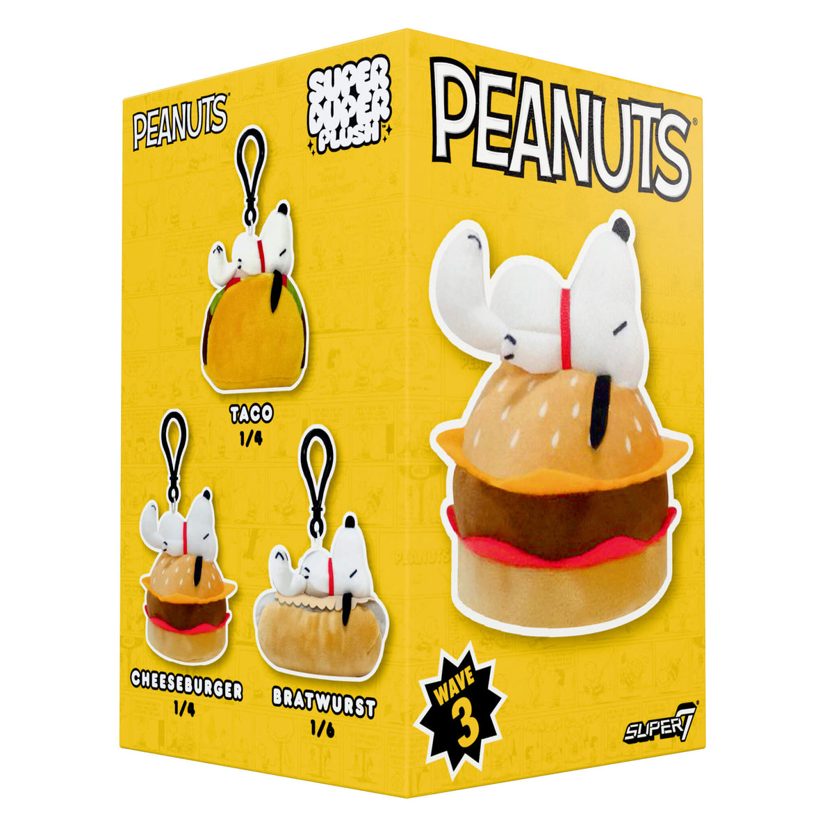Peanuts Super Duper Plush Blind Box Wave 03 (Food) - Blind Box Flat