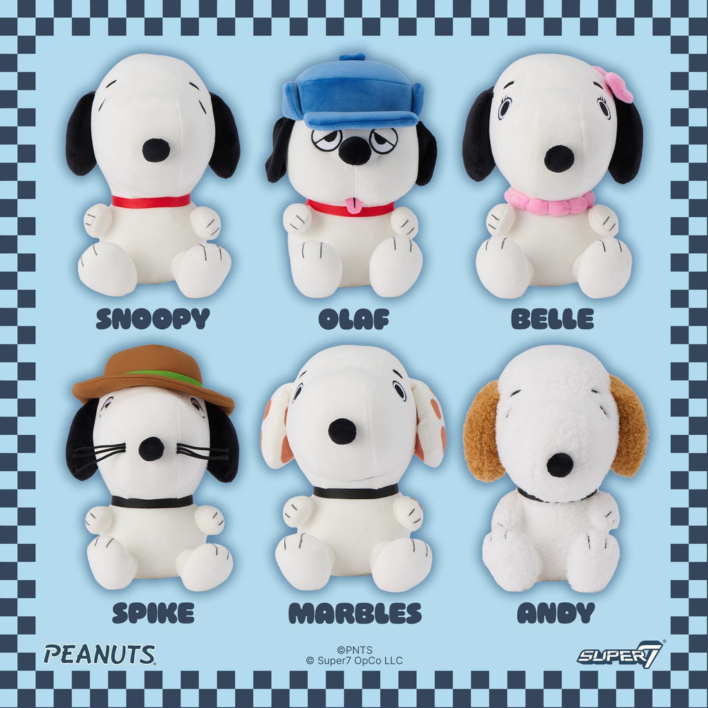 Peanuts Plush Wave 01 - Snoopy, Spike, Belle, Olaf, Andy & Marbles (Adopt a Puppy)