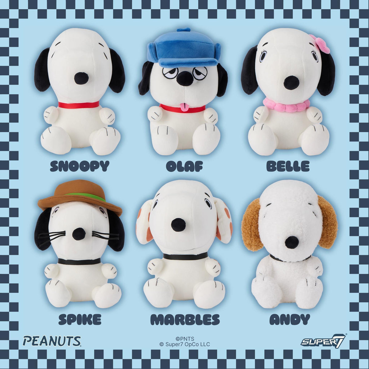 Peanuts Plush Wave 01 - Snoopy, Spike, Belle, Olaf, Andy & Marbles (Adopt a Puppy)