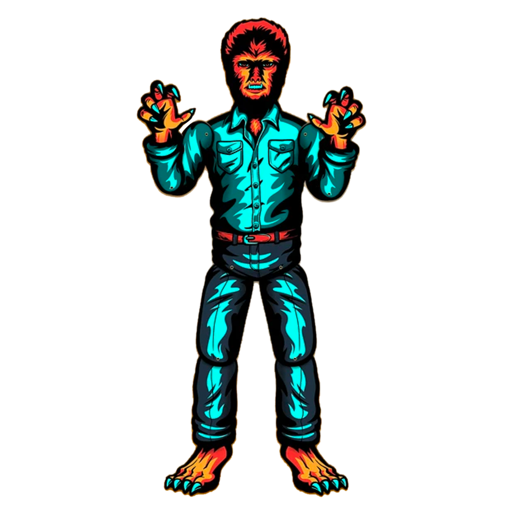 Universal Monsters Paper People - The Wolf Man