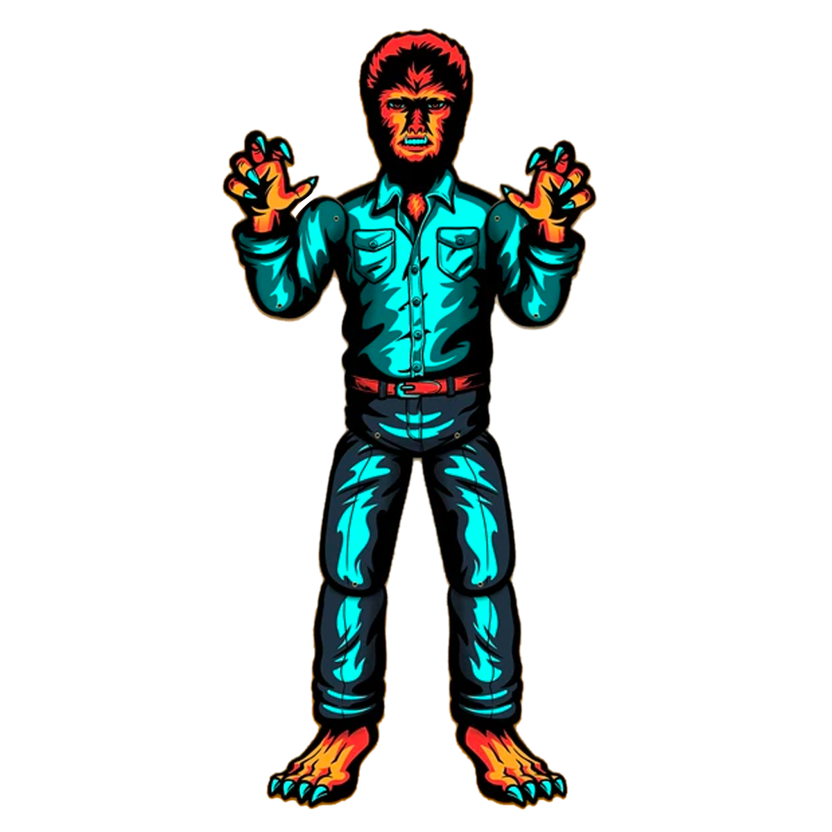 Universal Monsters Paper People - The Wolf Man