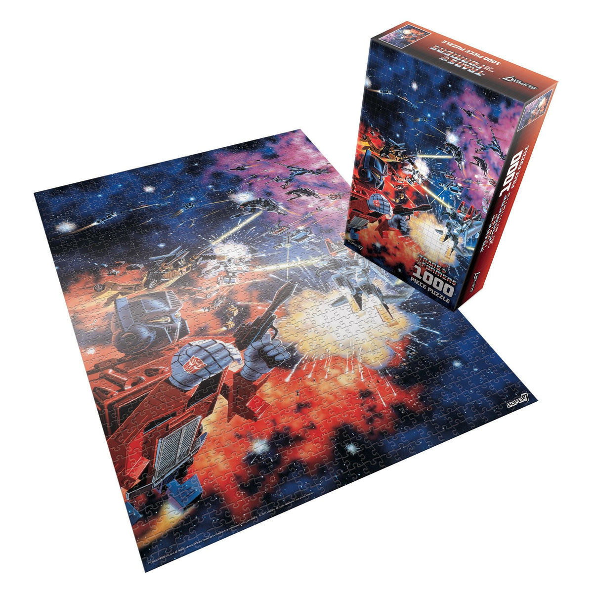 Transformers Space Fight Art Chrome Puzzle