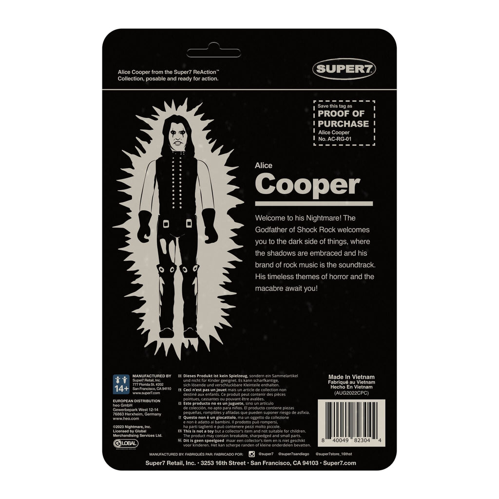 Alice Cooper ReAction Figure - Alice Cooper (Glow)