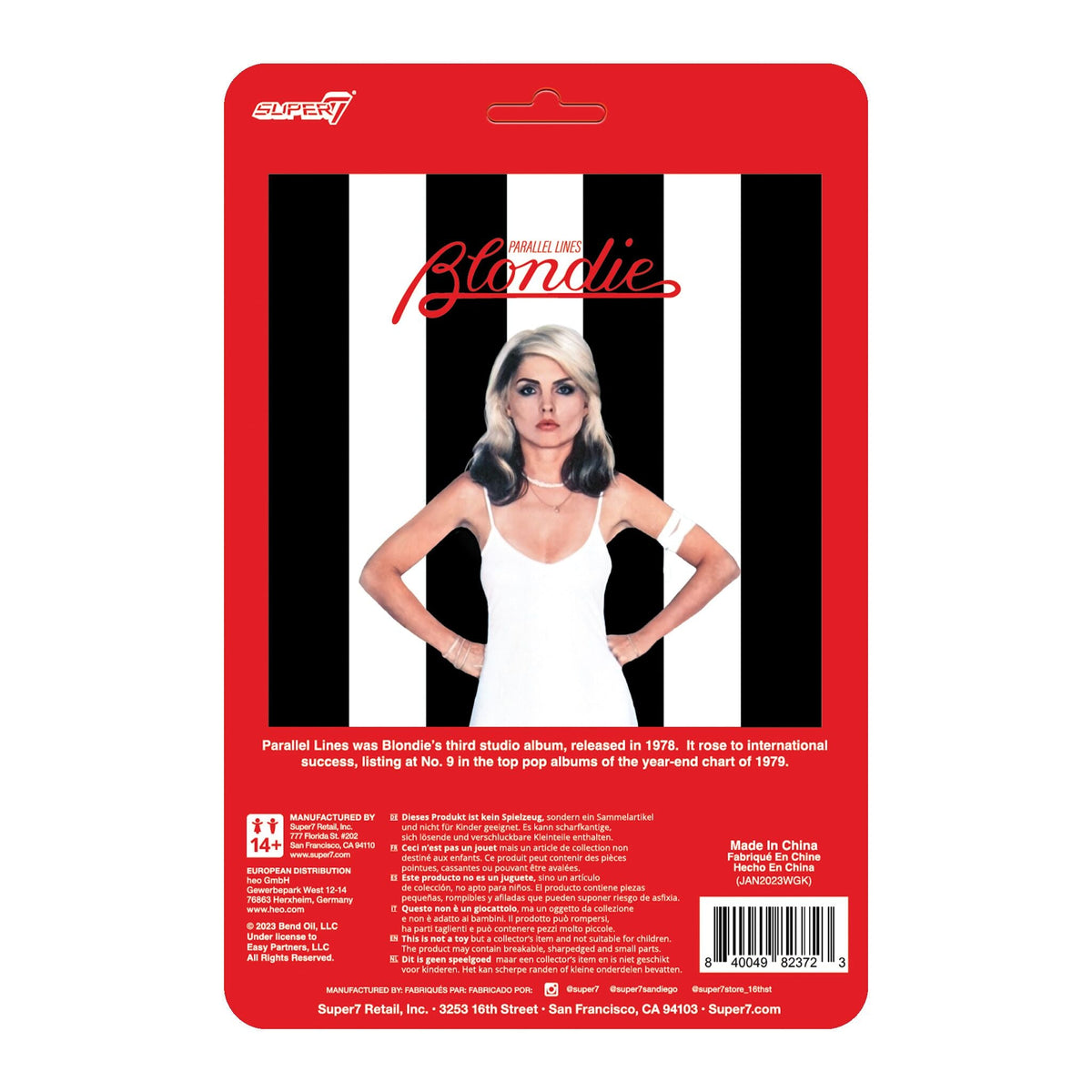 Blondie ReAction Figures - Debbie Harry (Parallel Lines)