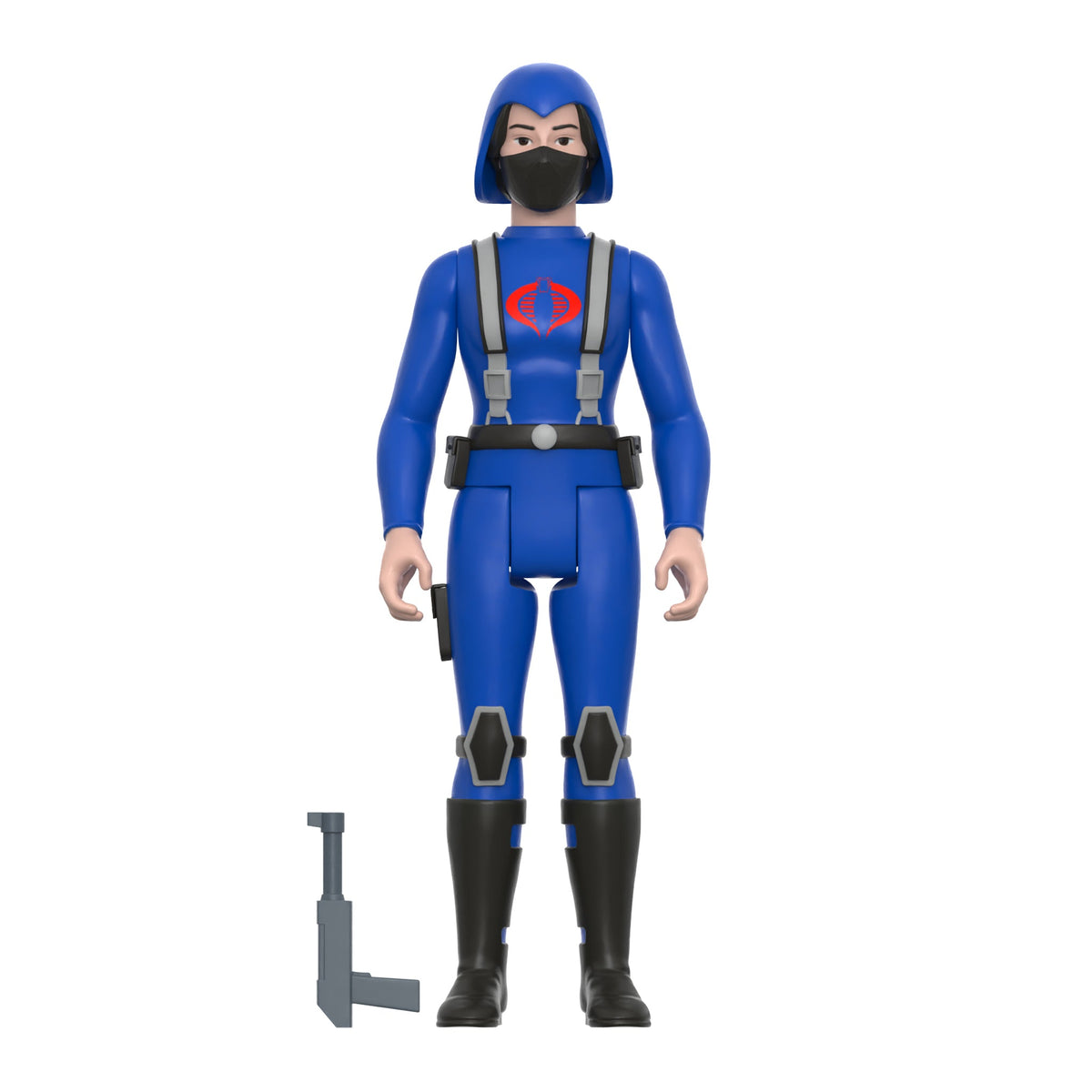 G.I. Joe ReAction Wave 4 - Cobra Female Trooper Short Black Hair (Pink)