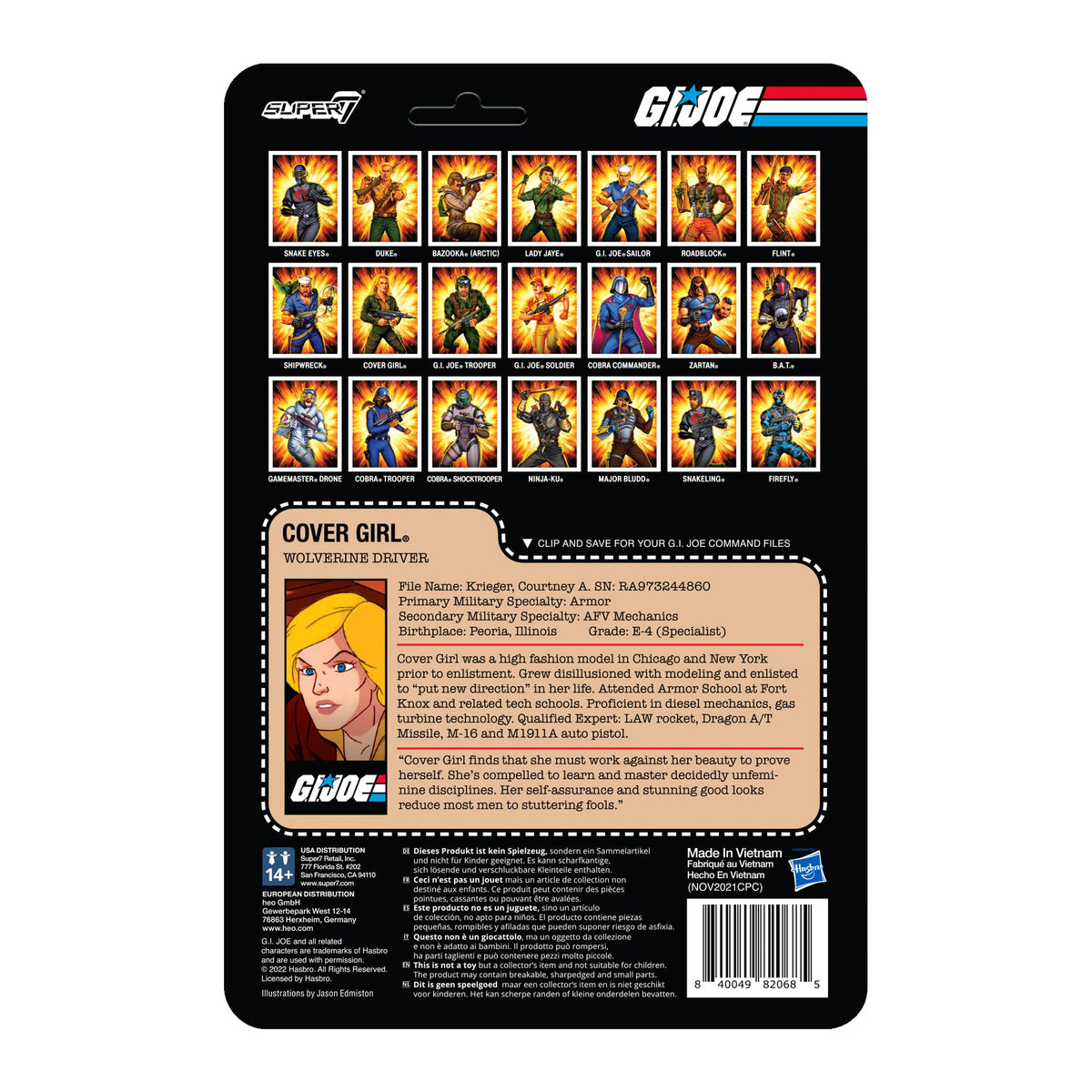 G.I. Joe ReAction Wave 4 - Cover Girl