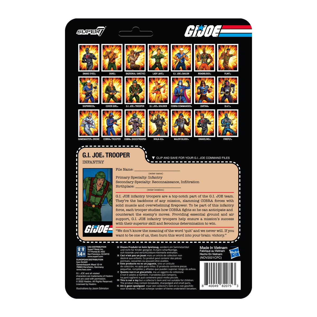 G.I. Joe ReAction Wave 4 - Trooper Clean Shaven (Brown)