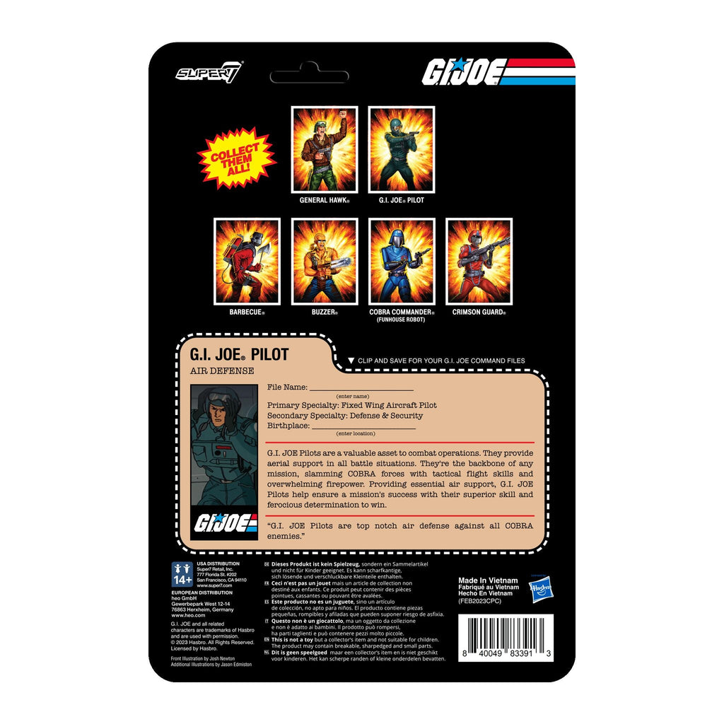 G.I. Joe ReAction Figures Wave 7 - Joe Pilot Facemask