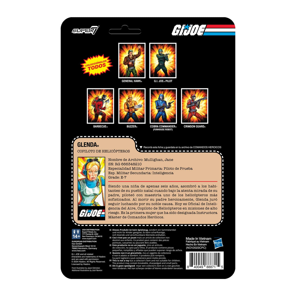 G.I. Joe ReAction Figures - Glenda (Special Air Intelligence Officer)