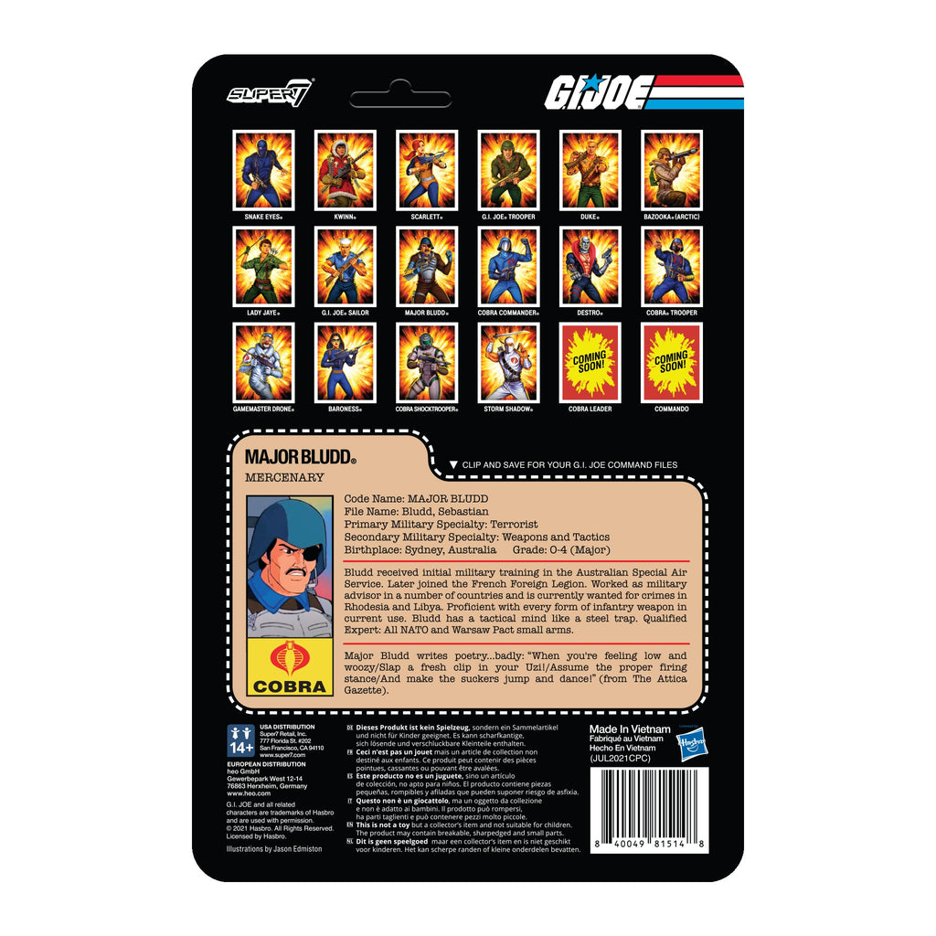 G.I. Joe ReAction Figures Wave 2 - Major Bludd