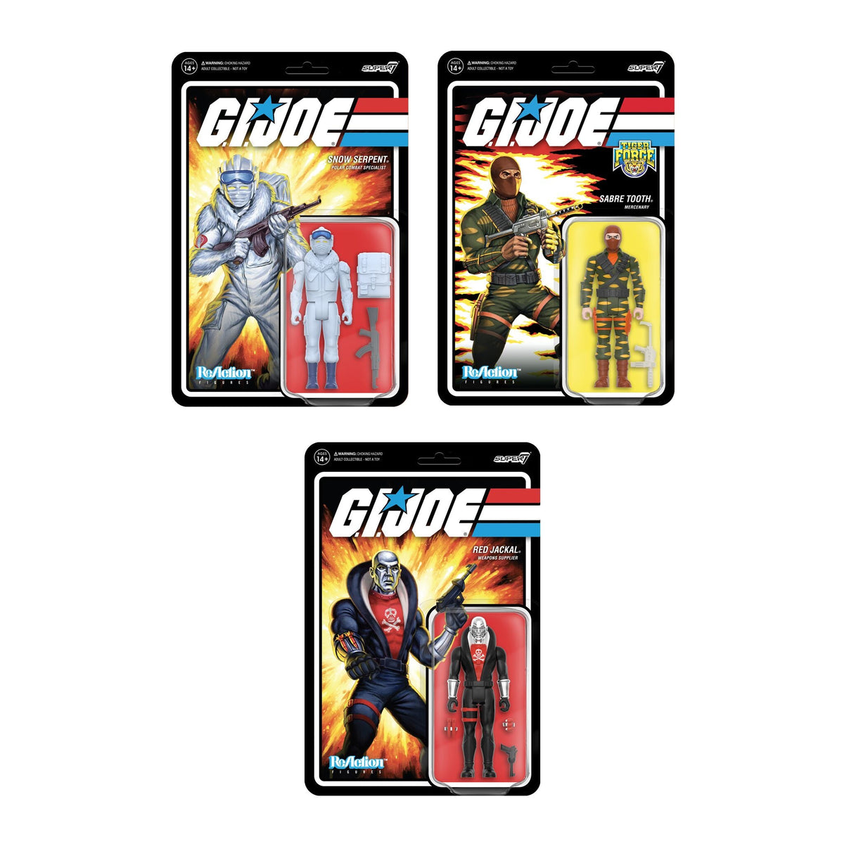 G.I. Joe ReAction Figures W8 - Cobra Snow Serpent