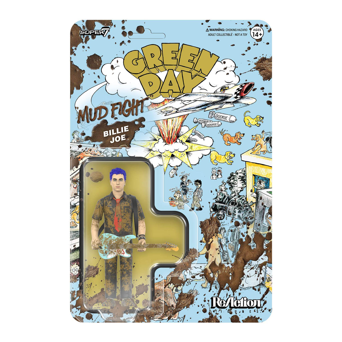 GREEN DAY ReAction Figures Wave 01 (Mud Fight) - Billie Joe Armstrong