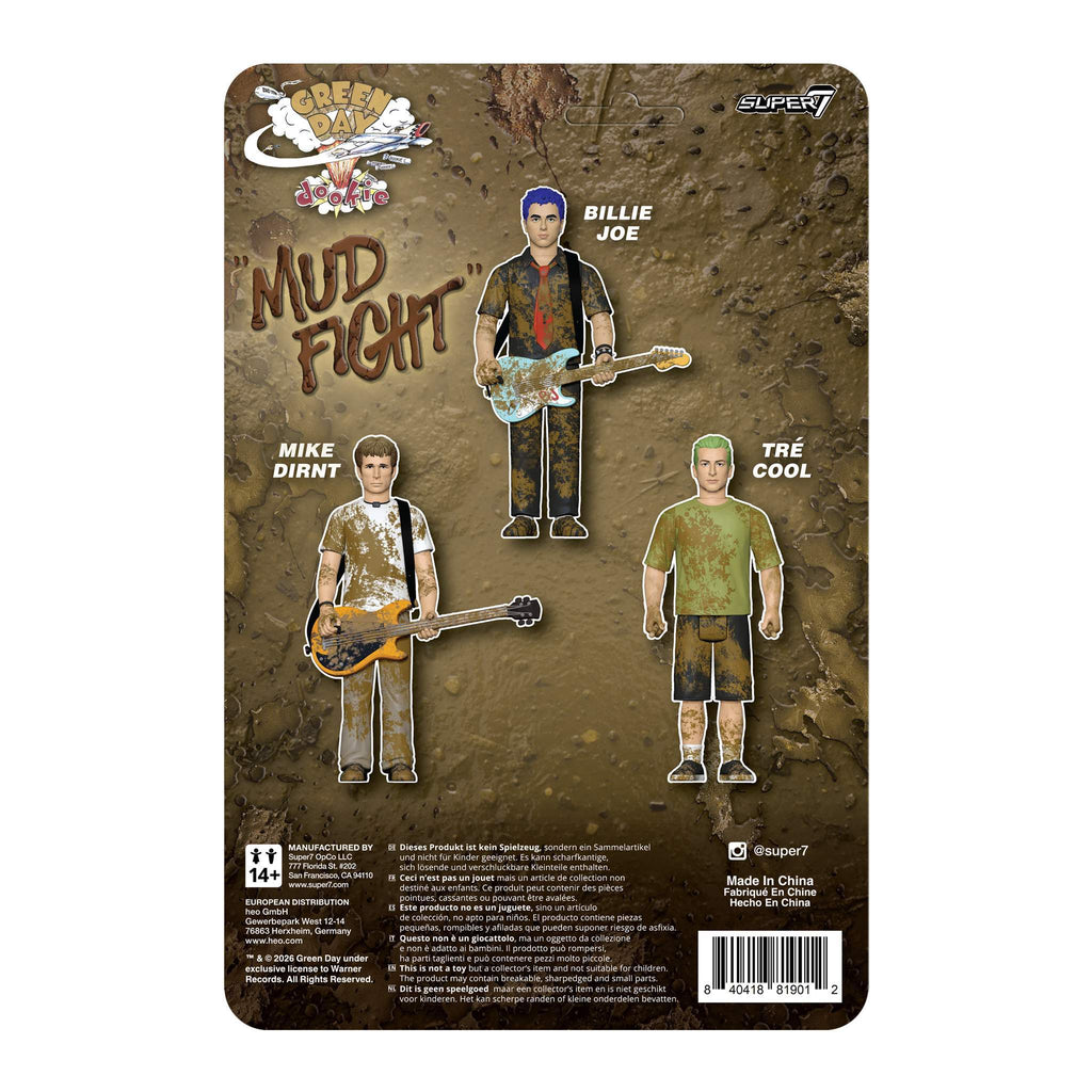 GREEN DAY ReAction Figures Wave 01 (Mud Fight) - Tré Cool
