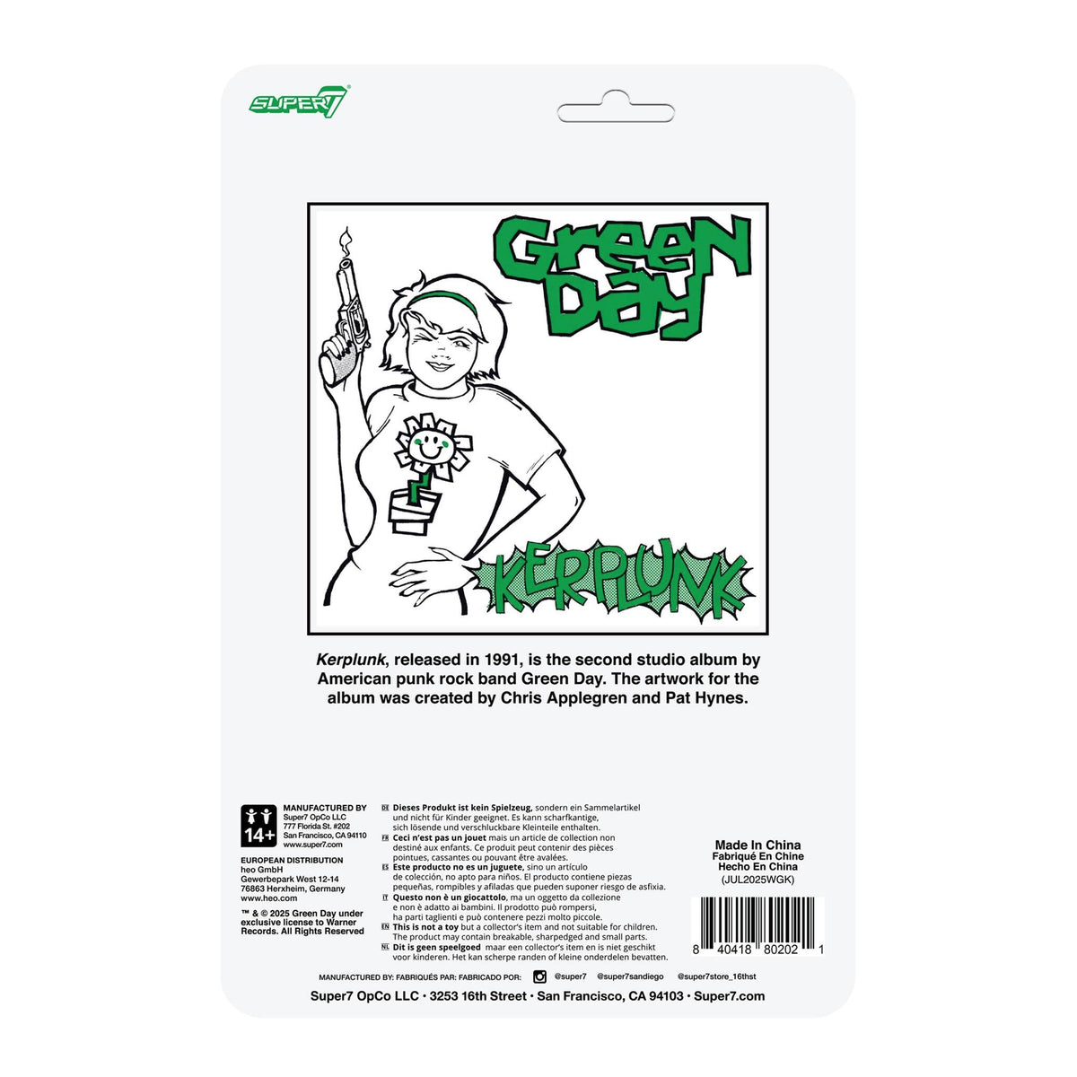 GREEN DAY ReAction Figures - Kerplunk Girl