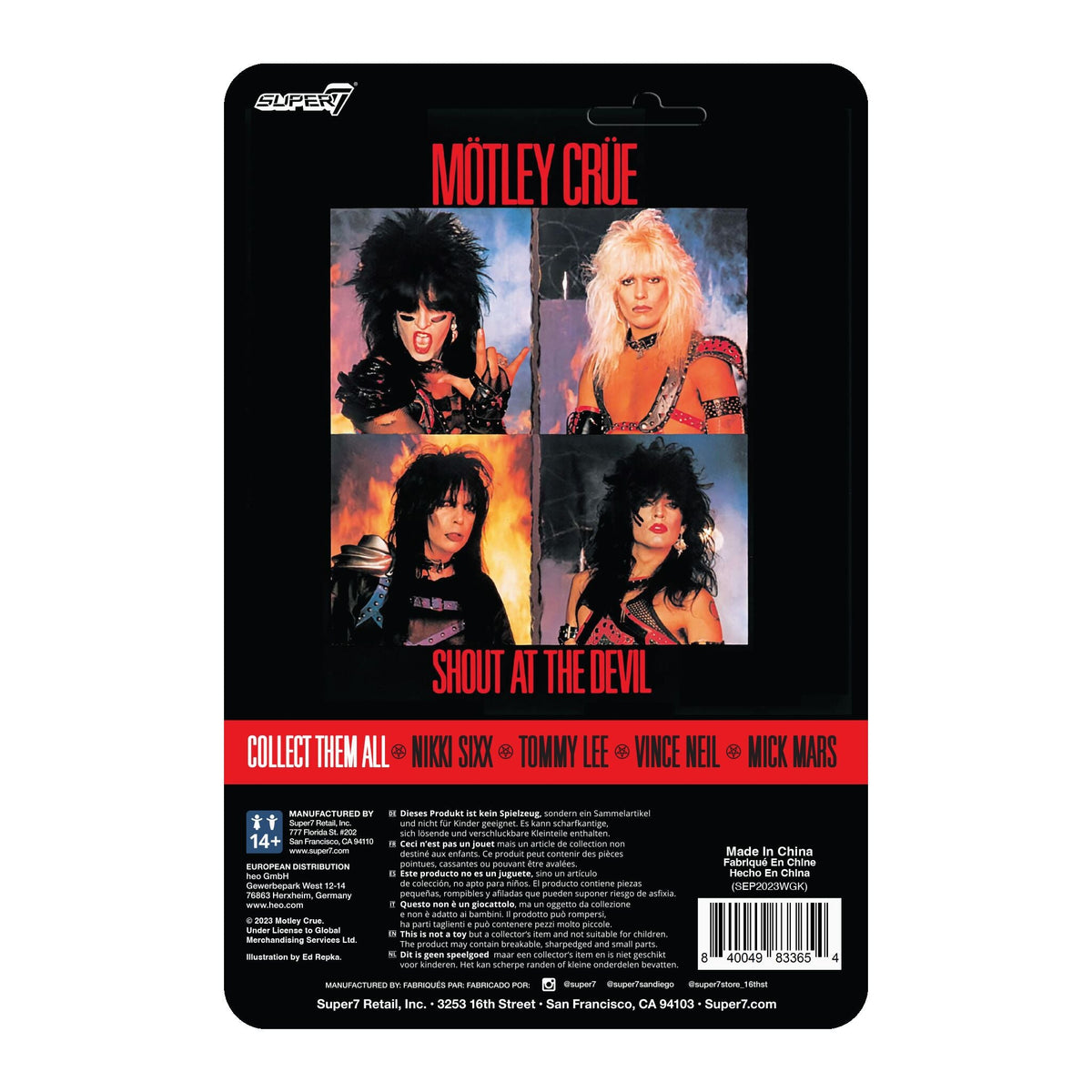 Motley Crue ReAction Figures Wave 01 - Tommy Lee (Shout At The Devil)