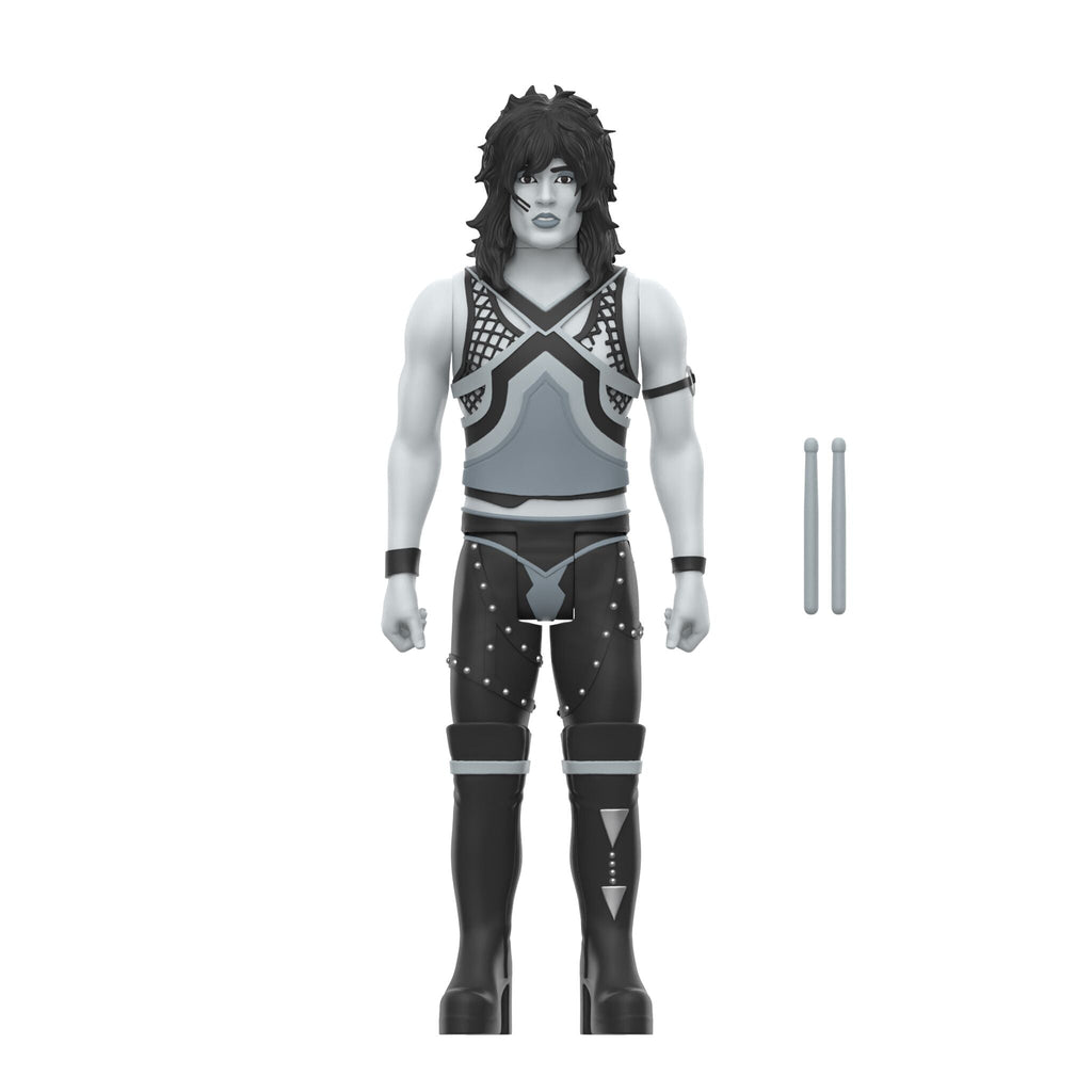 Motley Crue ReAction Figures Wave 02 - Vince Neil, Tommy Lee, Nikki Sixx, & Mick Mars (Shout At The Devil - Black & White)