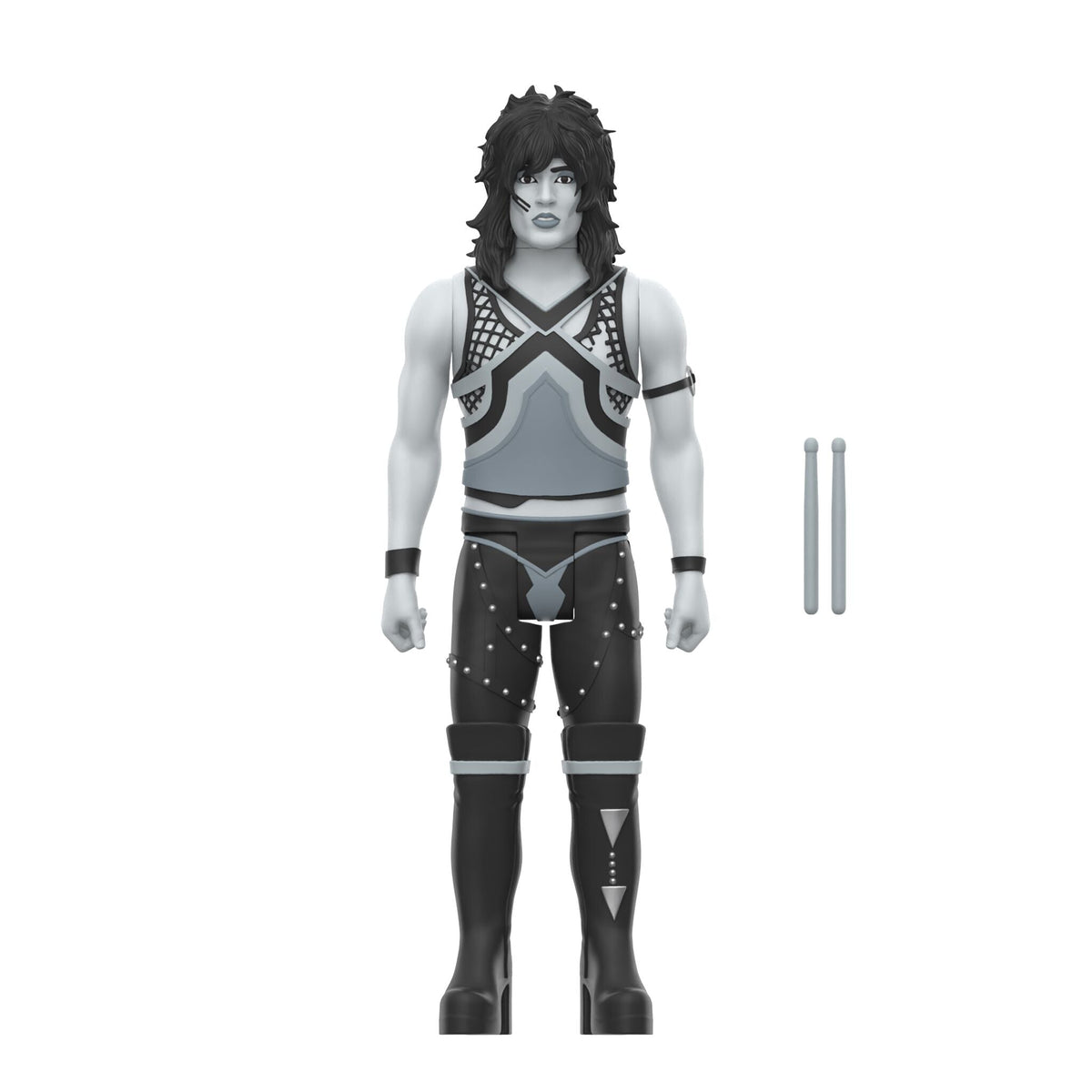 Motley Crue ReAction Figures Wave 02 - Vince Neil, Tommy Lee, Nikki Sixx, & Mick Mars (Shout At The Devil - Black & White)