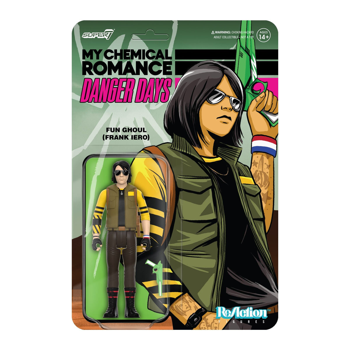 My Chemical Romance ReAction Figures Wave 01 (Danger Days) - Fun Ghoul (Unmasked)
