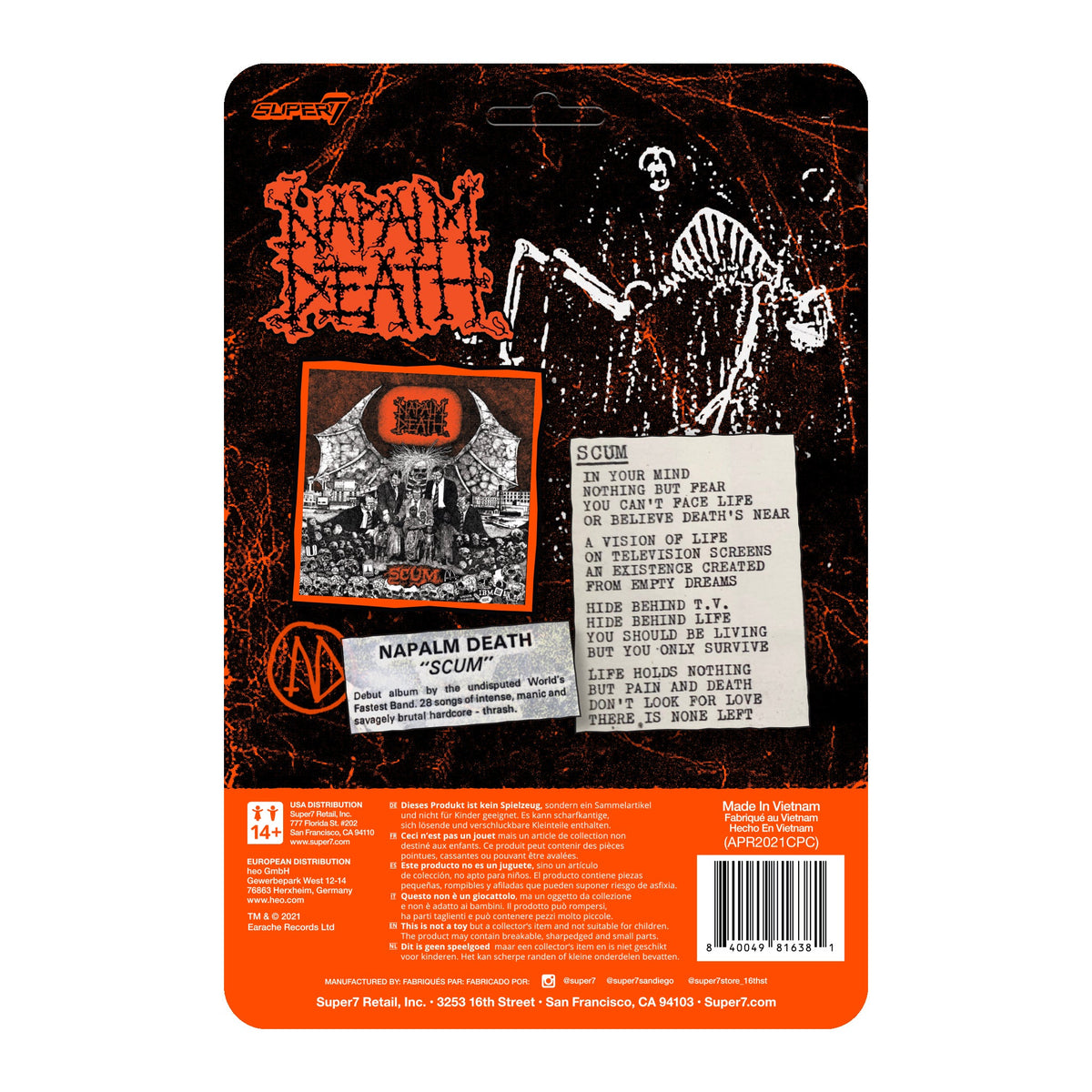 Napalm Death ReAction Figure - Scum Demon (Orange)