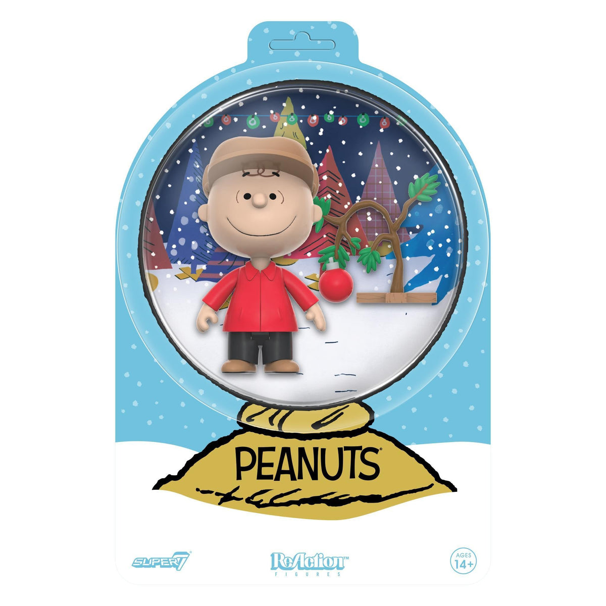 Peanuts ReAction Figures - Charlie Brown and Sad Tree (Snow Globe Card Back)