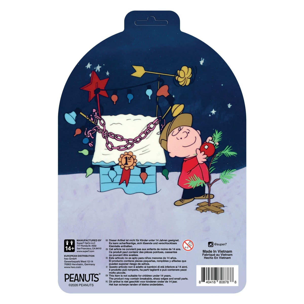 Peanuts ReAction Figures - Charlie Brown and Sad Tree (Snow Globe Card Back)