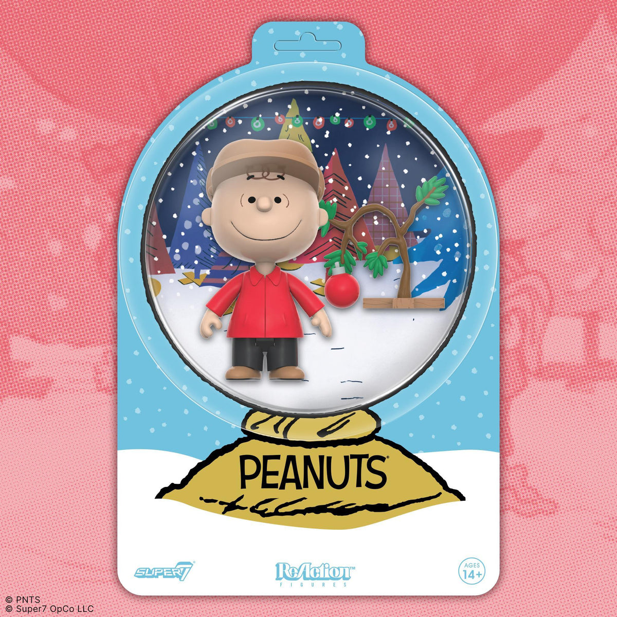 Peanuts ReAction Figures - Charlie Brown and Sad Tree (Snow Globe Card Back)
