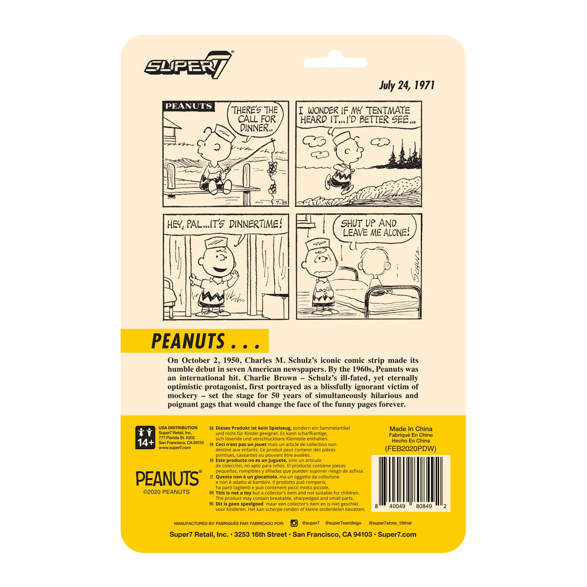 Peanuts ReAction Wave 3  - Camp Charlie Brown