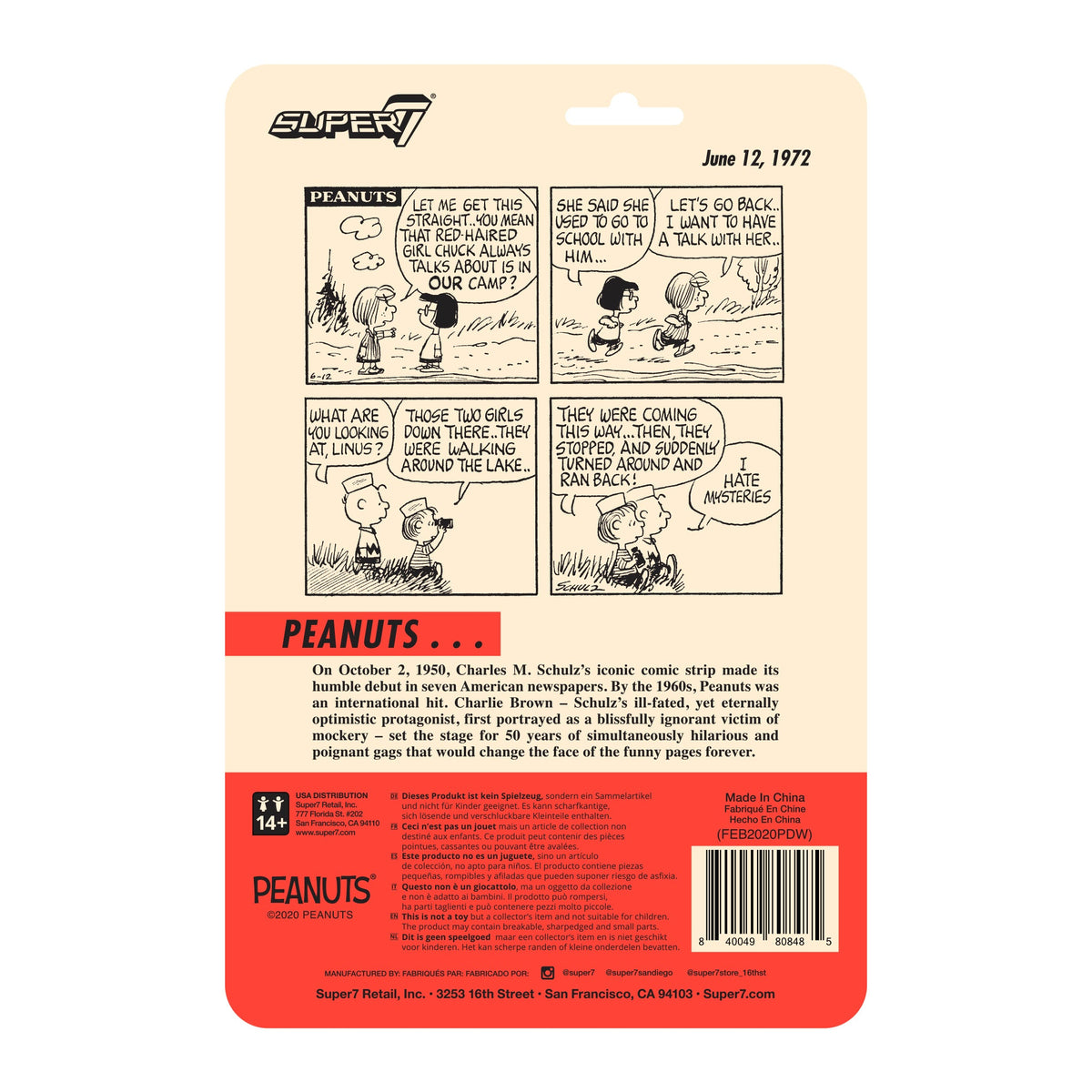 Peanuts ReAction Wave 3  - Camp Linus