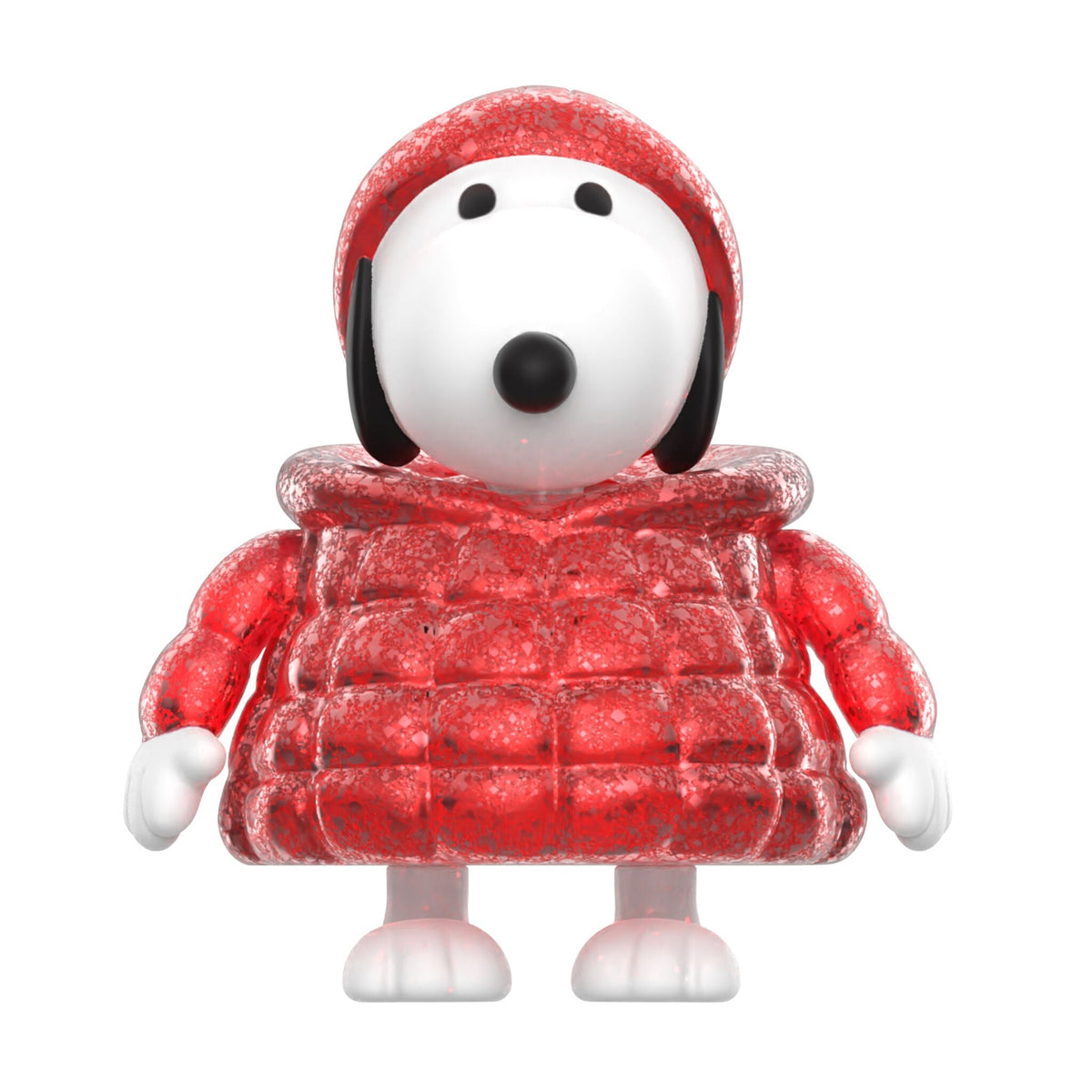 Peanuts ReAction Figures - Snoopy Puffy Coat  (Red Glitter)